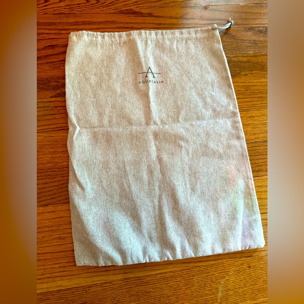 Aquatalia Dust Bag Handbag Shoe Purse Protection Drawstring Authentic